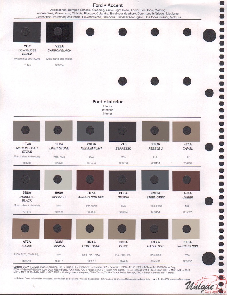 2014 Ford Paint Charts Rinshed-Mason 4